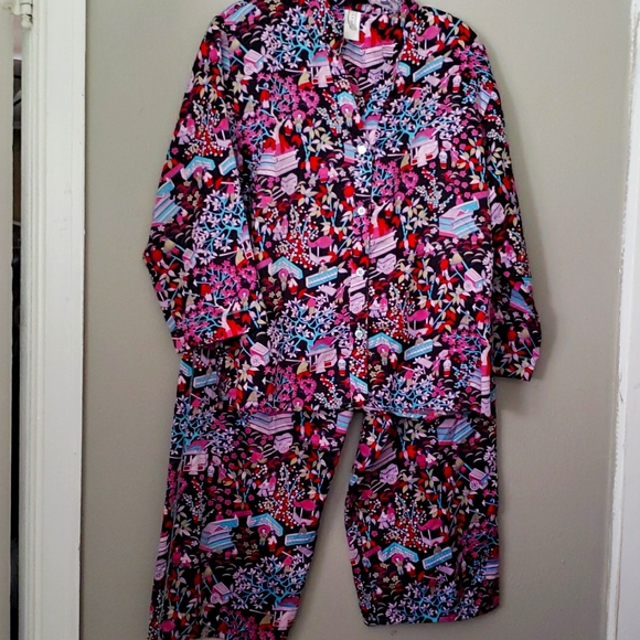 ORIENTIAL Theme PJ Pant Set Large Silky - Picture 3 of 12